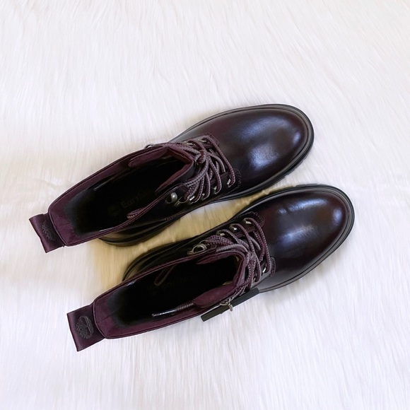 Timberland Malynn EK+ Burgundy Waterproof Leather Boots - Picture 3 of 8